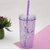 Designer Sipper Unicorn Fancy Glass Sipper with Straw for Girls Ice Design Unicorn 500ml Sipper for Collage School Girl