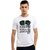 Akaas Men's White///Black Graphic Print Round Neck T-Shirt