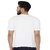 Kryptar Men's White Printed Round Neck T-Shirt