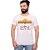 Kryptar Men's White Printed Round Neck T-Shirt