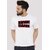 Kryptar Men's White Printed Round Neck T-Shirt