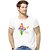Kryptar Couple White Graphic Print Round Neck T-Shirt Pack of 2