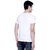 Kryptar Men's White Printed Round Neck T-Shirt