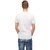 Kryptar Men's White Printed Round Neck T-Shirt