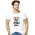 Kryptar Couple White Printed Round Neck T-Shirt Pack of 2