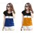 Marvent Women Multicolor Round Neck T-Shirt
