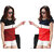 Marvent Women Multicolor Round Neck T-Shirt