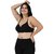 Black full coverage lightly padded bra for women