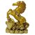 Astroghar Feng Shui Small Golden Horse on Ingot and Lucky Coins for VictoryFame and Luck