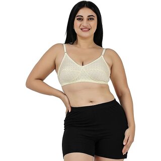 Women Printed  Medium  Coverage Non Padded  Bra(Lemon)