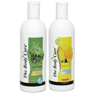 The Body Care Herbal Shampoo and Egg Shampoo, 400ml, Combo