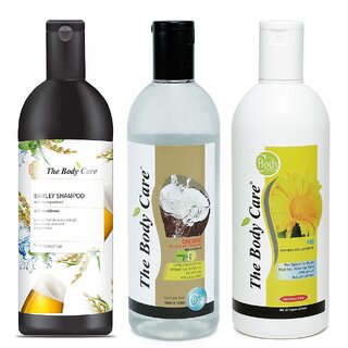 The Body Care Beer Shampoo, Coconut Shampoo and Egg Shampoo, 400ml Each, Combo