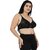 Women Half Coverage Non Padded net Bra(Black)