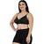 Women Half Coverage Non Padded net Bra(Black)