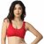 Women Cami Bra Lightly Padded Bra(Red)