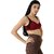 Women's Cotton Non-Padded Wire Free Full-Coverage Bra (Maroon)