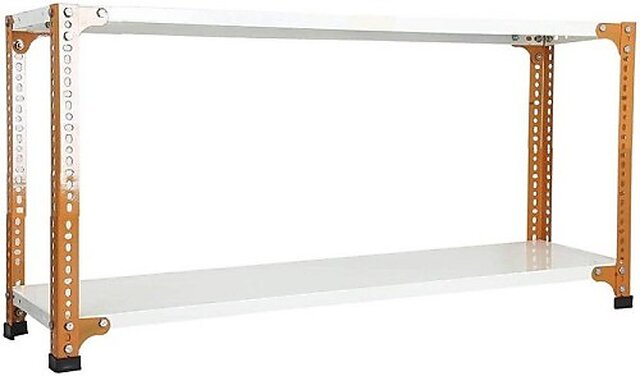 Buy Spacious Slotted angle crc sheet 2 shelves multipurpose powder ...