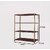 Spacious Heavy-duty power Coating Rack size15X36X47 4 shv...Darkchocolate color Luggage Rack