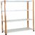 Spacious Slotted angle crc sheet 4 shelves multipurpose powder coating storage rack 123660( Orange & ivory ) Luggage Rack 20 Gauge shelves & 14 Gauge Angle Luggage Rack Luggage Rack