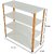 Spacious Slotted angle crc sheet 4 shelves multipurpose powder coating storage rack 123660( Orange & ivory ) Luggage Rack 20 Gauge shelves & 14 Gauge Angle Luggage Rack Luggage Rack