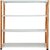 Spacious Slotted angle crc sheet 4 shelves multipurpose powder coating storage rack 123660( Orange & ivory ) Luggage Rack 20 Gauge shelves & 14 Gauge Angle Luggage Rack Luggage Rack