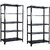 Spacious 5 Shelf Multipurpose Slotted Angle Rack , 123378 (Grey) Luggage Rack Pack of 2 Luggage Rack
