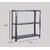 Spacious Heavy Duty Luggage Rack with Extra weight capacity in per shelves 20gauge shv 14gauge Angle Dimension 15X24X37 3shv (Color Full Grey ). Luggage Rack Luggage Rack