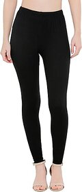 Viaan Footed  Ethnic Wear Legging (Black, Solid)