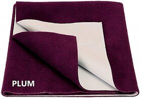 Keviv Cotton Baby Bed Protecting Mat  (Plum, Extra Large)