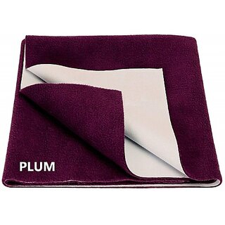 Keviv Cotton Baby Bed Protecting Mat  (Plum, Large)