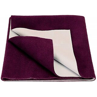 Keviv Cotton Baby Bed Protecting Mat  (Plum, Medium)