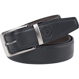 Keviv Men Evening, Party, Formal, Casual Brown, Black Artificial Leather Reversible Belt