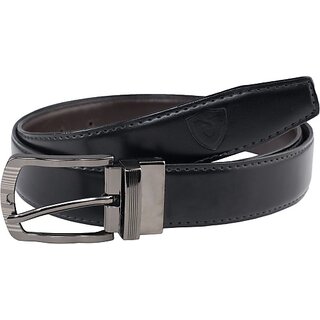 Keviv Men Evening, Party, Formal, Casual Brown, Black Genuine Leather Reversible Belt