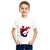 Boys Cartoon/Superhero Cotton Blend T Shirt (White, Pack of 1)