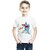 Boys Cartoon/Superhero Cotton Blend T Shirt (White, Pack of 1)