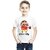 Boys Cartoon/Superhero Cotton Blend T Shirt (White, Pack of 1)