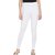 Ankle Length  Western Wear Legging (White, Solid)