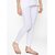 Ankle Length  Western Wear Legging (White, Solid)