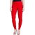 Viaan Ankle Length Western Wear Legging (Red, Solid)