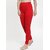 Viaan Ankle Length Western Wear Legging (Red, Solid)