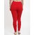 Viaan Ankle Length Western Wear Legging (Red, Solid)