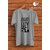 Graphic Print Men Grey Round Neck Polyester Casual T-Shirt
