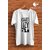 Graphic Print Men White Round Neck Polyester Casual T-Shirt