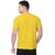Graphic Print Men Yellow Round Neck Polyester Casual T-Shirt