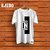 Typography Men White Round Neck Polyester Casual T-Shirt