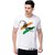 Graphic Print Men White Round Neck Casual T-Shirt