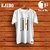 Graphic Print Men White Round Neck Polyester Casual T-Shirt