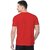Printed Men Red Round Neck Polyester Casual T-Shirt