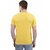 Aakash Mens Yellow Printed Polyester Round Neck T-Shirt