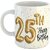 Keviv Printed " Happy 25th Birthday " Cups, Best Gifts -D471 Ceramic Coffee Mug  (325 ml)